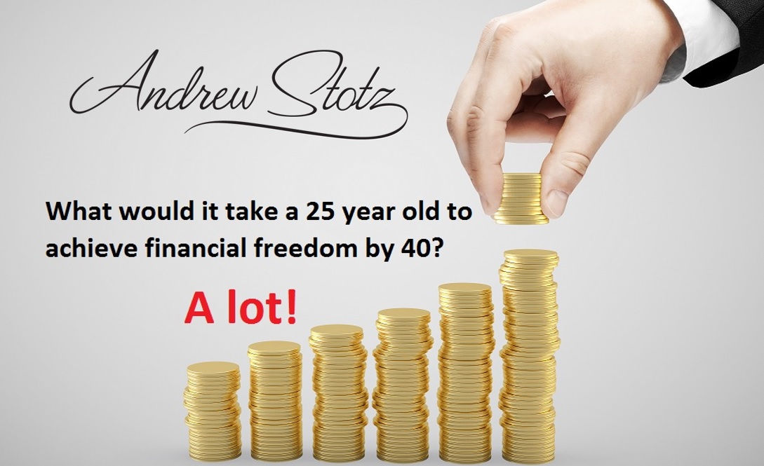 What would it take a 25 year old to achieve financial freedom by 40